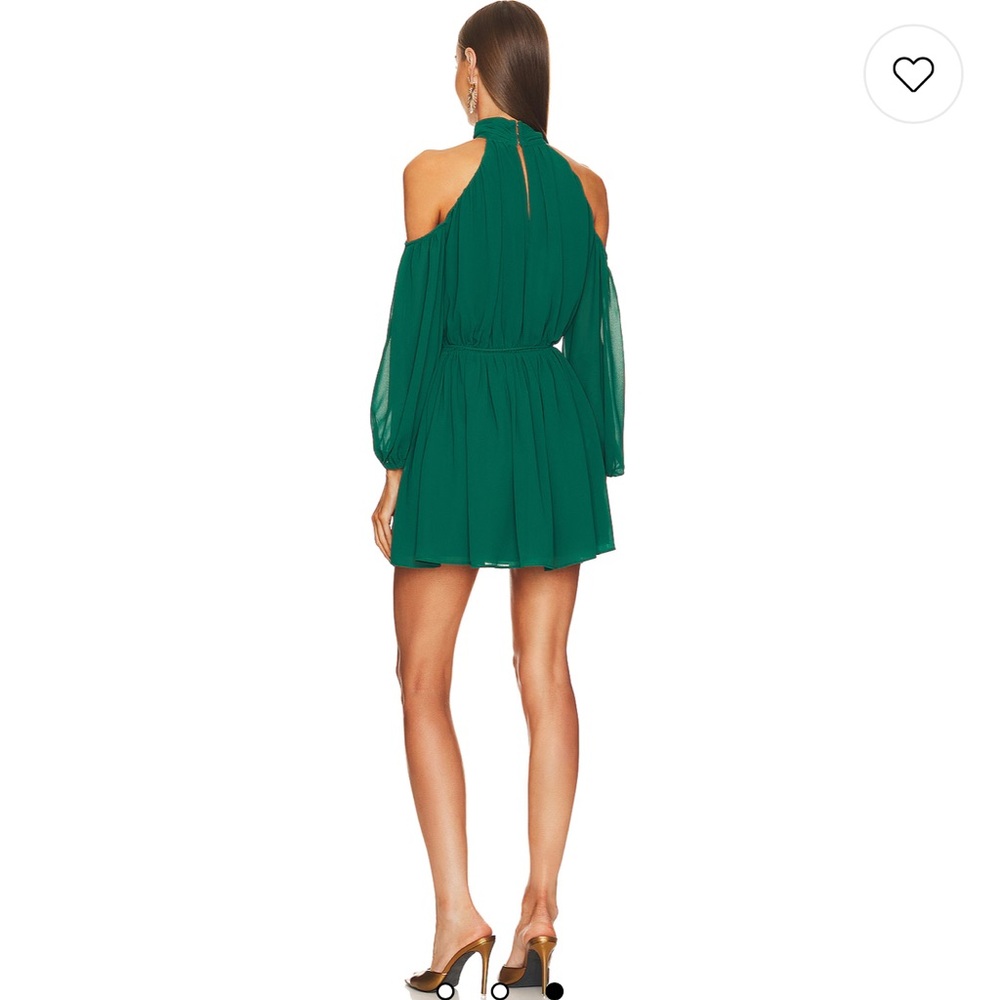 Elegant Green Halter Dress